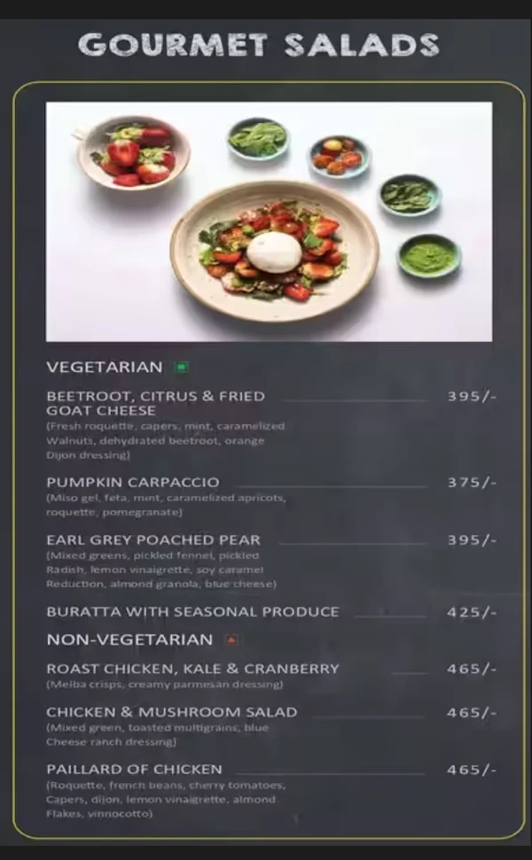 L'Apicio menu 