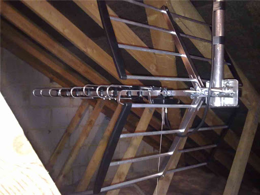 High gain digital aerial in loft