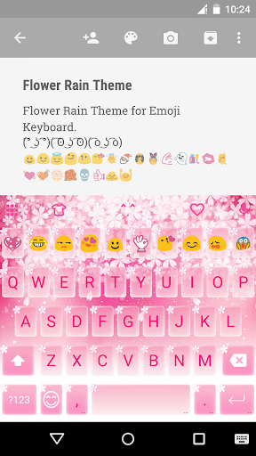 Flower Rain Emoji Keyboard