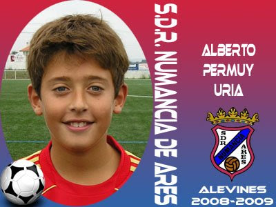 ADR Numancia de Ares. Alberto Permuy "Berto", Jugador y capitán de Aficionados.