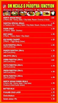 Om Meals & Paratha Junction menu 1