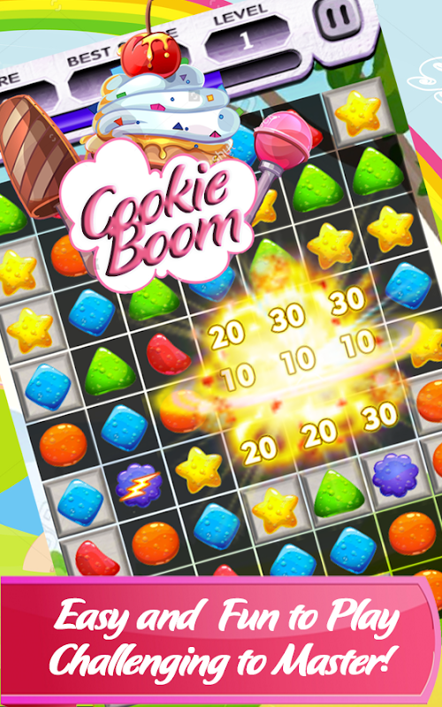 Android application Cookie Drop screenshort