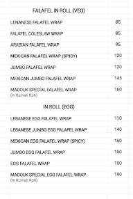 Shawarma Hut menu 2