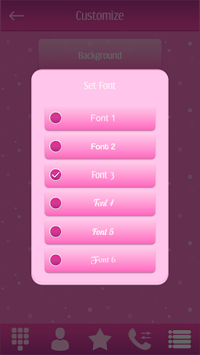 Pink Phone Dialer App