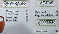 Kailash Parbat menu 5