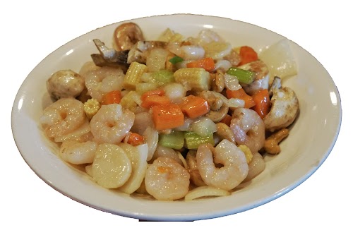 57. Diced Shrimp, Cashew Nuts & Vegetables* - Seafood