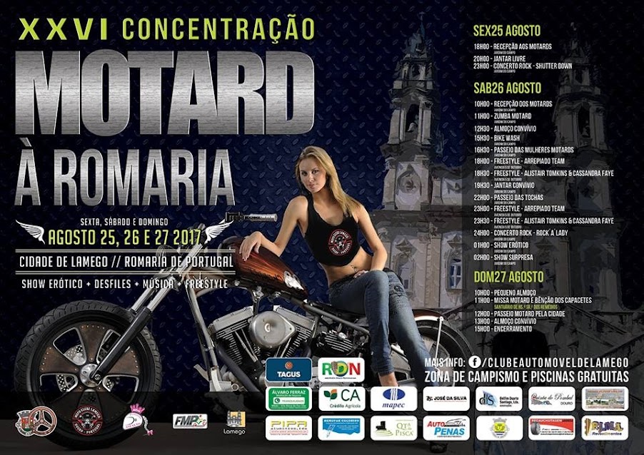 Programa da XXVI Concentração Motard à Romaria – Lamego – 2017