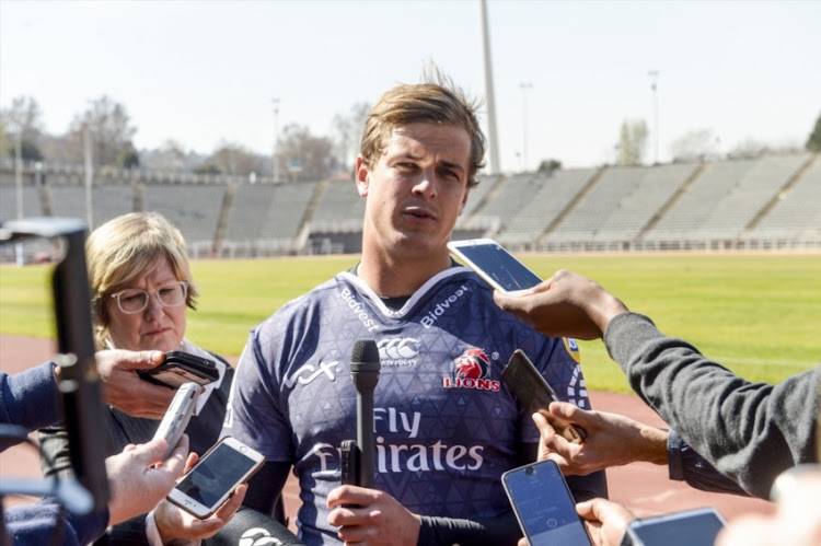 Andries Coetzee of the Lions during the Emirates Lions Mixed Zone at Johannesburg Stadium on July 24, 2018 in Johannesburg, South Africa.