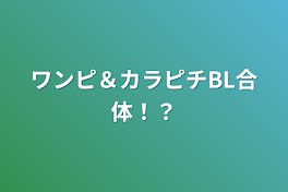 ワンピ＆カラピチBL合体！？