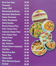 Jai Shree Bherunath Fast Food menu 1