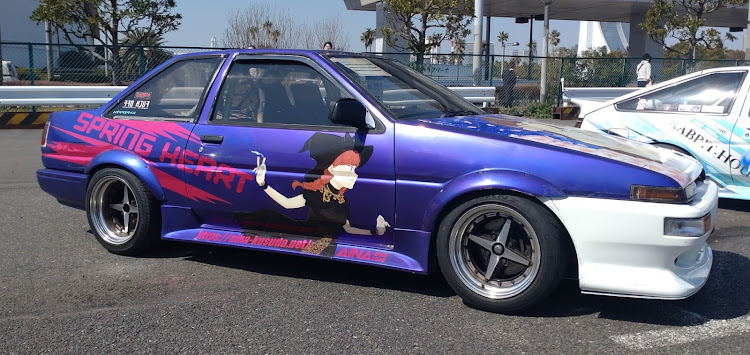 スプリンタートレノの痛車天国・お台場・ダイバーシティ東京お台場・ミーティング楽しかったに関するカスタム事例の投稿画像11枚目