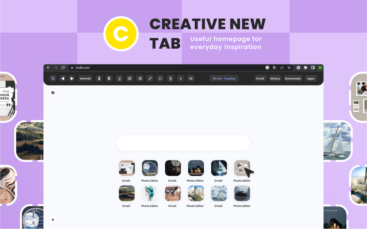 Creative New Tab Preview image 2