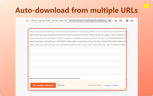 Etsy Image Downloader - Save Etsy image video