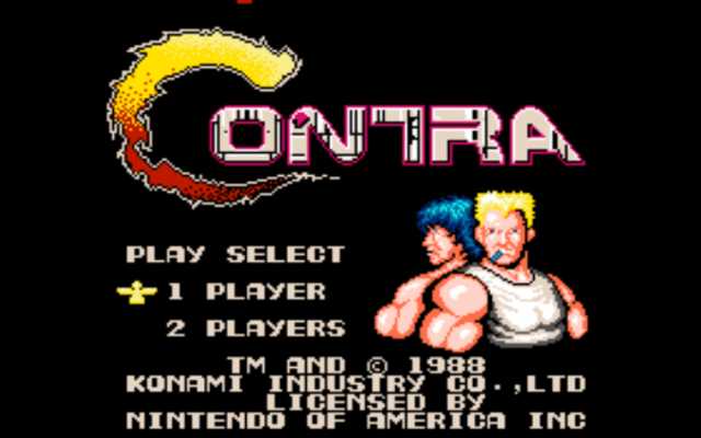 Contra - Classic NES Retro Game