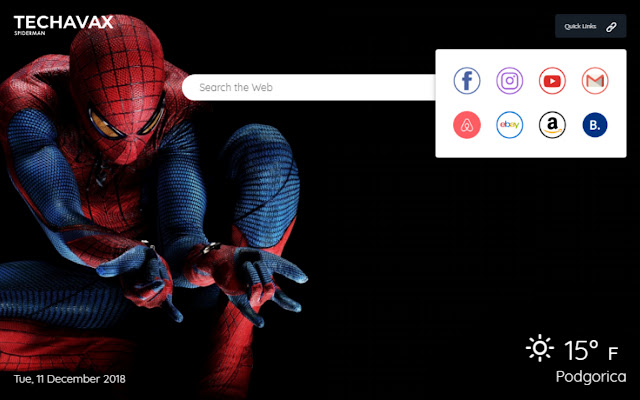 Spiderman New Tab