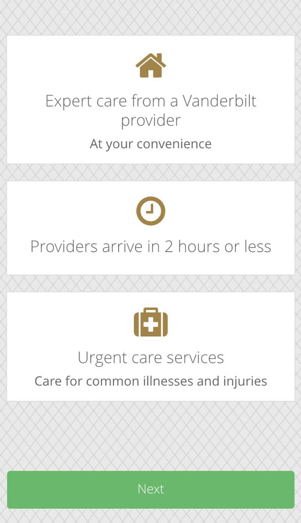 Vanderbilt Health OnCall Screen 2
