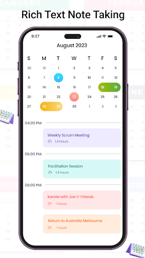 Screenshot Calendar - Schedule Planner