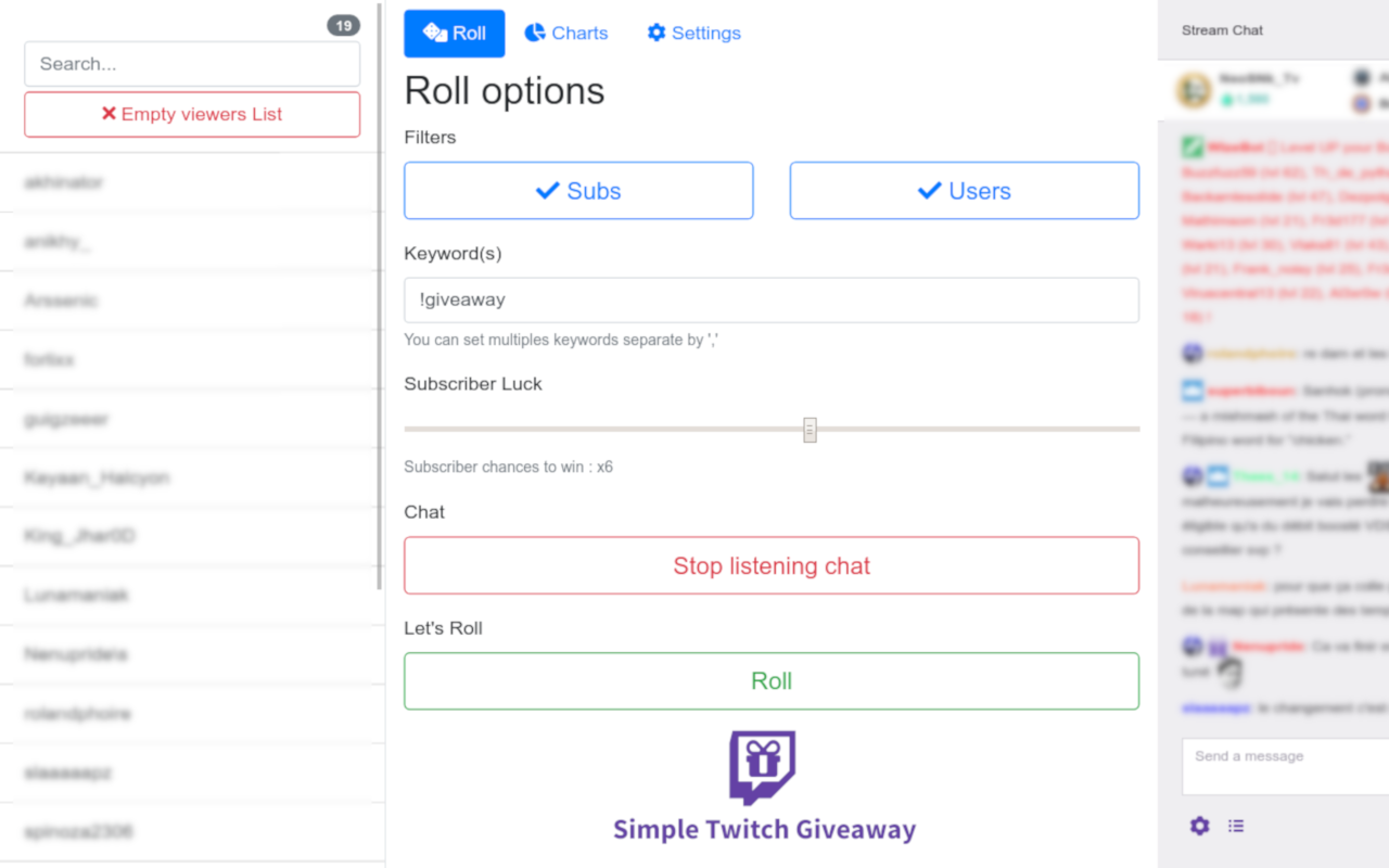 Simple Twitch Giveaways Preview image 3