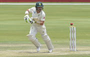 Dean Elgar of South Africa during day 3 of the 1st Castle Lager Test match between South Africa and Pakistan at SuperSport Park on December 28, 2018 in Pretoria, South Africa. 