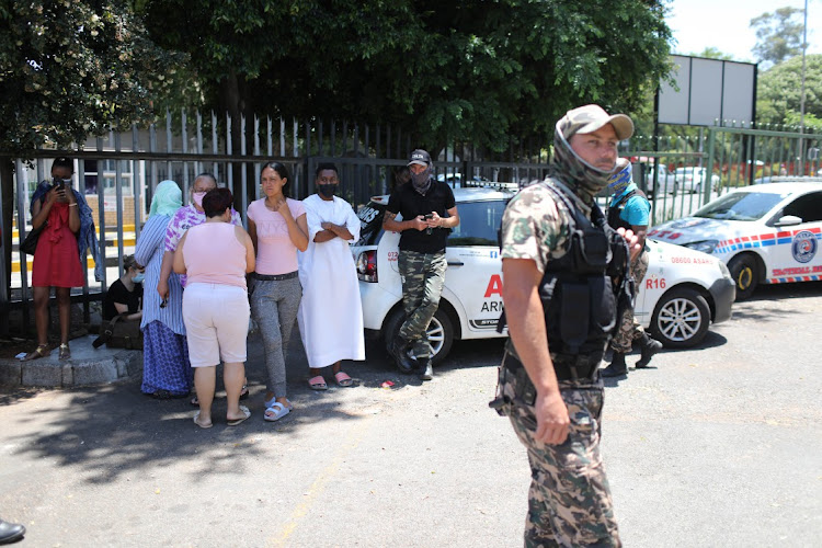 Parents were left shocked after a pupil was kidnapped outside a school in Johannesburg on Wednesday.