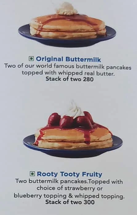 IHOP Menu, Menu for IHOP, Cyber Hub, Gurgaon, Delhi NCR