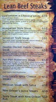 Chef Inam's Steak House menu 8