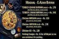 Mughal-E-Azam Biryani menu 1