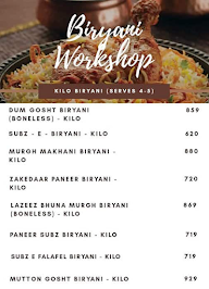 Biryani Workshop menu 2