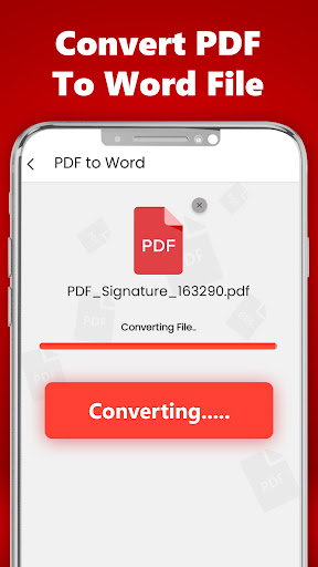 Screenshot PDF to Word Converter App