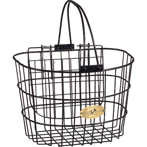 Nantucket Bike Basket Company Surfside Wire D Basket W/ Lid