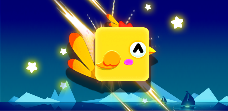 Square Bird:Casual Flying Birdie Game