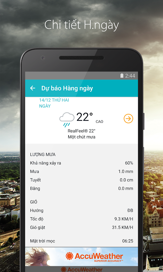   AccuWeather- ảnh chụp màn hình 