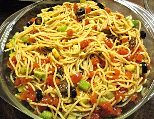 Amy's Spaghetti Salad | Just A Pinch Recipes