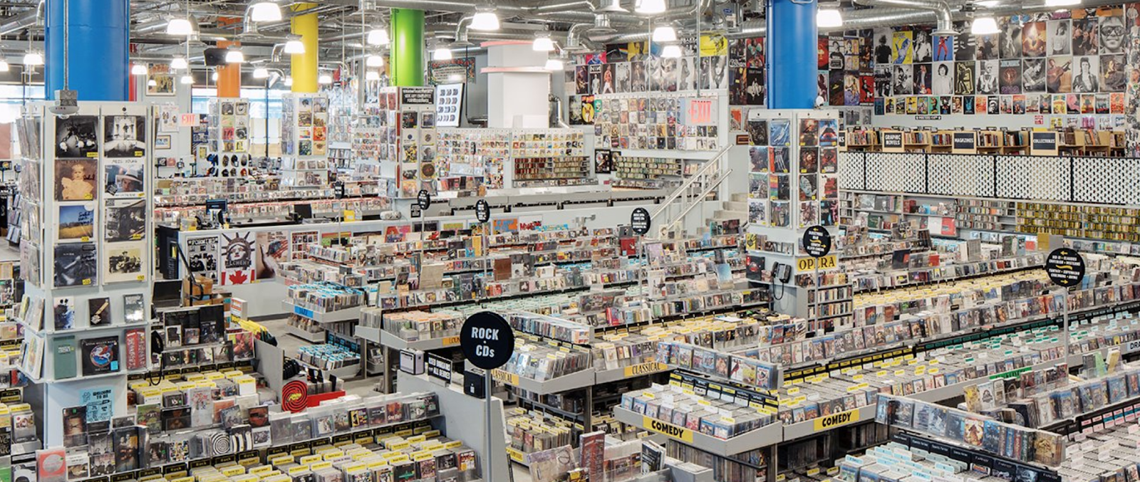 Inside Amoeba Records Hollywood, CA