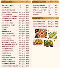 Chandan Dryfruit Division menu 1