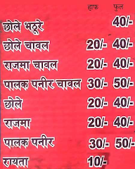 Jk Point Chole Bhaturewala menu 1