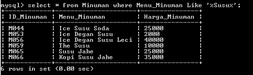 C:\Users\Aras\Documents\Tugas semester 1\Basis data\Tugas besar\7 Like, Order by, Grup By, Asc, Des\Like\Minuman\Like 8.PNG