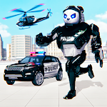 Cover Image of Download Police Panda Robot Transformation: Robot Shooting 1.1.7 APK