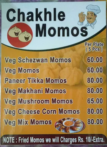 Chakhle Momos menu 