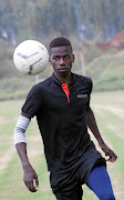 Sibusiso Mkhonto of  VUT  prepares for the epic Cup  last 16 match.