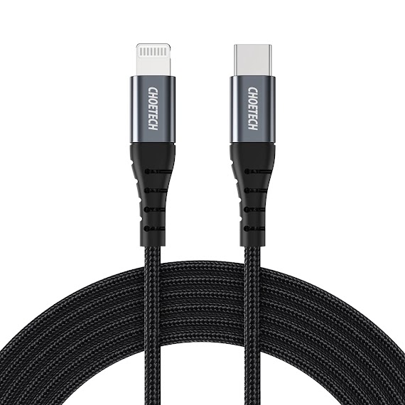 Dây Cáp Choetech Usb - C 2M Chuẩn Mfi - Bện Nylon Cao Cấp Ip0041 - Hàng Chính Hãng