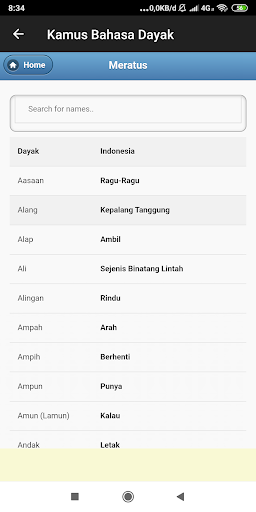 Kamus Bahasa Dayak Offline