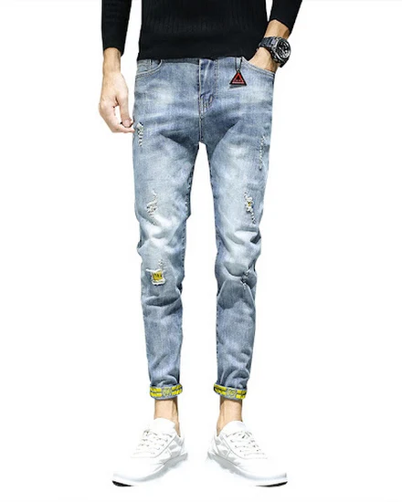 Denim Jeans 2022 Summer New Casual Pants Jean Slim Elasti... - 1