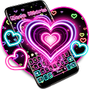 Neon Hearts Keyboard 10001004 APK Download