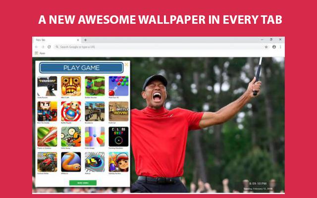 Tiger Woods Wallpapers and New Tab