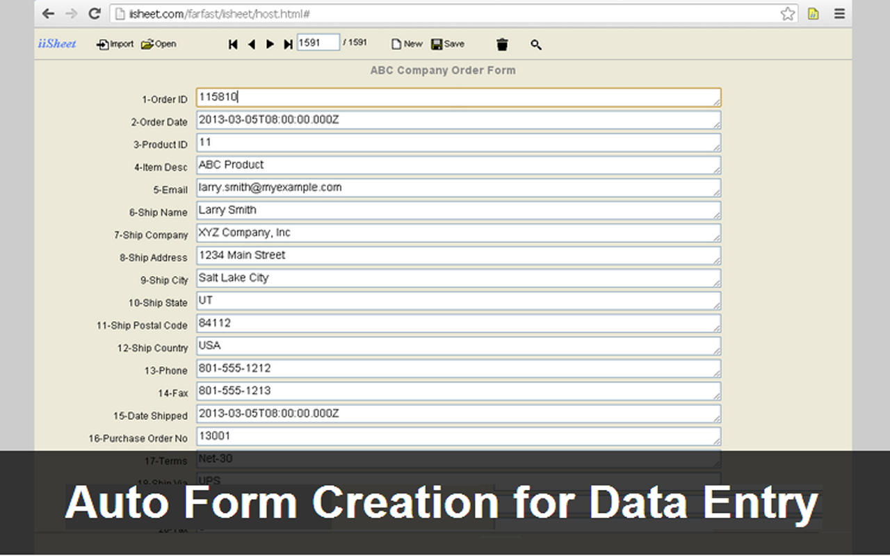 iiSheet Spreadsheet Preview image 4