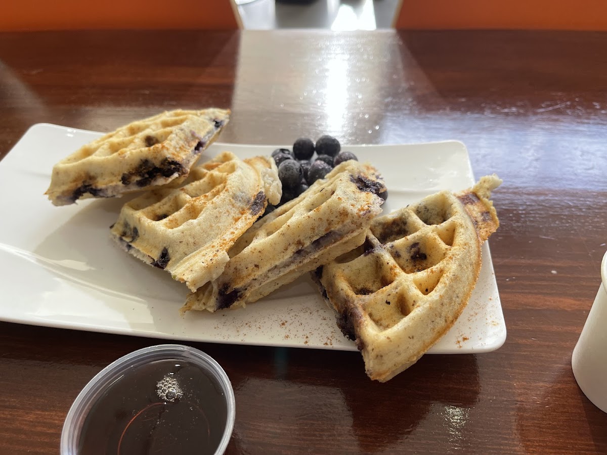 Gluten-Free Waffles at Cure Cafe