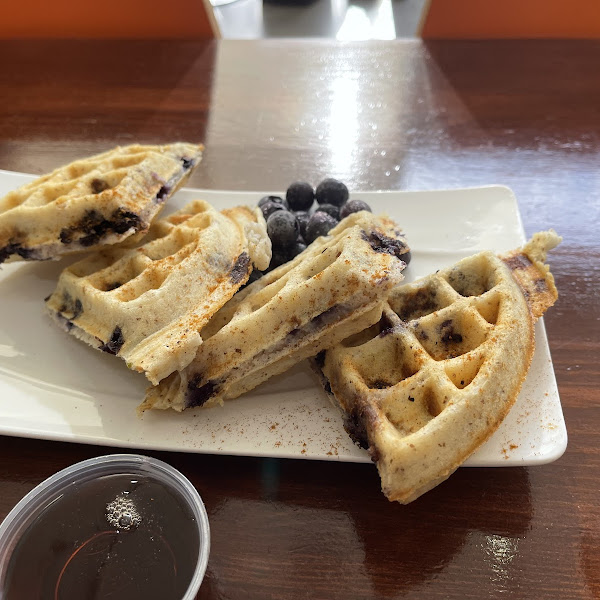 Gluten-Free Waffles at Cure Cafe