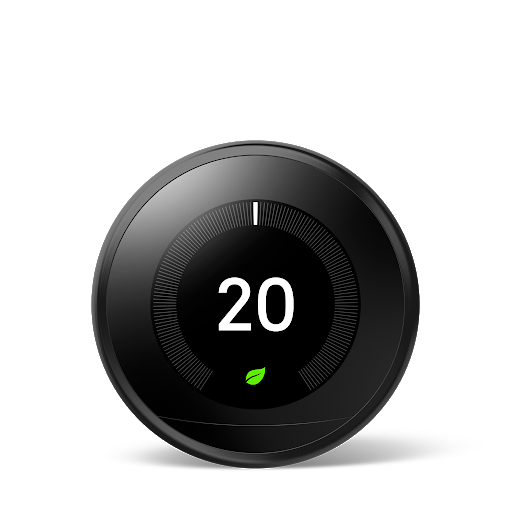 Image of Choose your Nest Learning Thermostat in Black colour.
