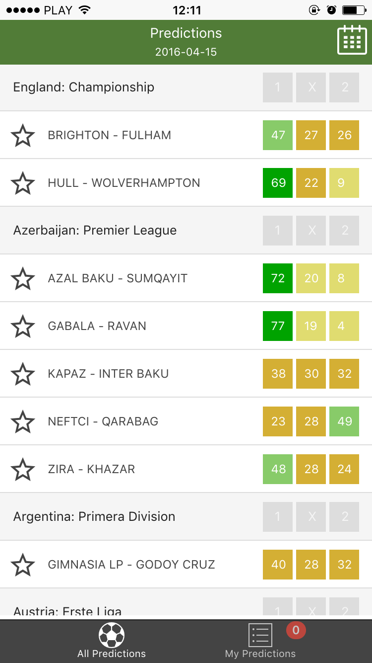 Android application Tips 1x2 - betting tips screenshort